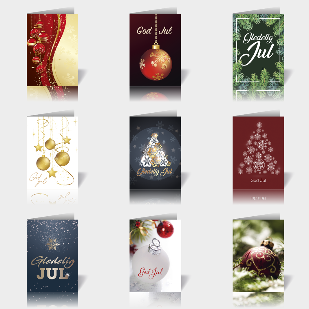 9 pk Jul kortpakke B